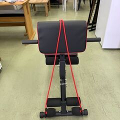 【リサイクルショップ ピカソ 小松原】🏋️‍♂️🔥本格派‼ インクラインベンチ✨角度調整×レッグサポート×チューブ付き💪★2201★の画像