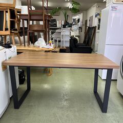 【リサイクルショップ ピカソ 小松原】🍽️✨カフェ風おしゃれダイニングテーブルセット✨（チェア2脚＋ベンチ1脚付き）★0013★の画像