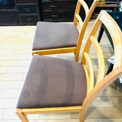 木製椅子　二脚　14日限定の画像