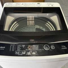AQUA 洗濯機 容量5kg 2019年製 AQW-G50HJ 中古美品 コンパクトの画像