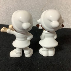 不二家　ペコちゃん　ホワイト　ペコポコ　クリスマス　陶器フィギュアの画像