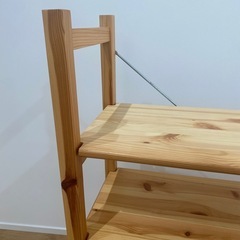無印　パイン材ユニットシェルフ奥行２５ｃｍタイプ・８６ｃｍ幅・小の画像