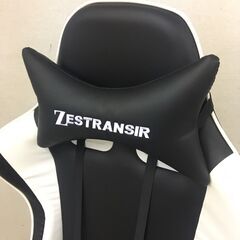 【美品】25049 ゲーミングチェア オットマン付　リクライニング　デスクチェア ZESTRANSIR◆大阪市内・東大阪市他 6,000円以上ご購入で無料配達いたします！◆ ※高槻・枚方方面◆西宮・尼崎方面◆生駒方面　それぞれ条件付き無料配送あり！の画像