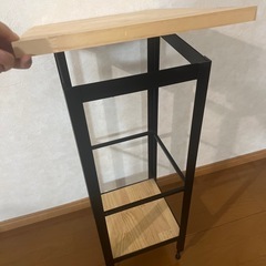 おしゃれなhandmade♪アイアンと木の収納＆飾り棚の画像