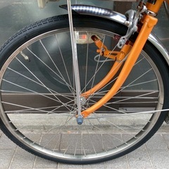 電動自転車 3504 パナソニック リチウムビビDX 24インチ オレンジの画像