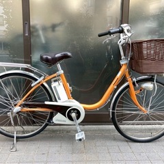 電動自転車 3504 パナソニック リチウムビビDX 24インチ オレンジの画像