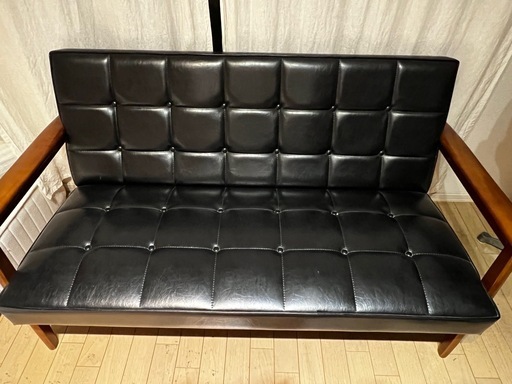 【美品】カリモク　Kチェア2シーター