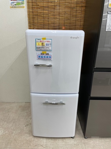 25年製 e angle 【右開き】170L ANG-RE170C1-W e angle ANG-RE170C1-W 【右開き】170L 2ドア冷蔵庫 ホワイト
