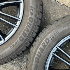 185/60R15 【2022年製】ヨコハマ アイスガード iG60スタッドレス+Weds VELVA AGUDO 5H-100 15インチホイール×4本セット シエンタ等 の画像
