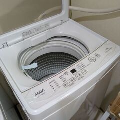 全自動電気洗濯機 家庭用 AQW-S5MBK 一人暮らしの画像