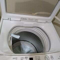 全自動電気洗濯機 家庭用 AQW-S5MBK 一人暮らしの画像