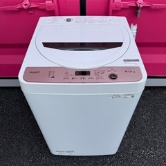 T123★2022年製　シャープ　縦型全自動洗濯機　6㌔ の画像