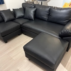 L字型　カウチソファ　3〜4人の画像
