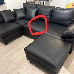 L字型　カウチソファ　3〜4人の画像