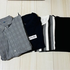 ［まとめ売り］メンズ 洋服Lサイズ  10枚セット アクセサリー付きの画像
