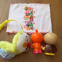 アンパンマンのパズル、耳当て、腹巻き、ピーポーセットの画像