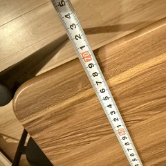 木目調ダイニングテーブル、椅子2脚セットの画像