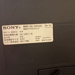 22型テレビの画像