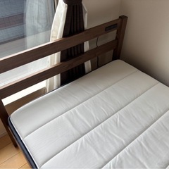 【美品】シングルベッド、マットレスの画像