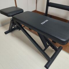 【セット売り】IROTEC（アイロテック）ラバーダンベル2個セット合計60KG、ダンベル1個10kg、インクラインベンチ、チンニングスタンド、腹筋ローラーの画像