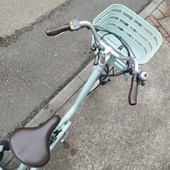 【美品】BRIDGESTONE ブリヂストン 電動アシスト三輪自転車 RAKUTTO Wagon フロンティア ラクットワゴン P.Xミスティミント B400バッテリー 14.3Ah相当 3段変速 ブリジストンの画像