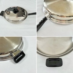 ビタクラフト 5層 大フライパン No.5522 ステンレス 補助手付き 蓋付きの画像