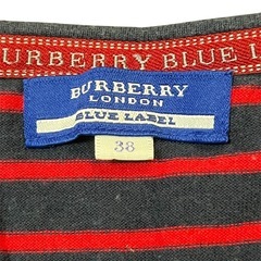 【BURBERRY】ブルーレーベル 38S半袖Tシャツ ボーダー ロンドン レトロの画像