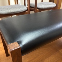 長椅子　ダイニングチェアの画像