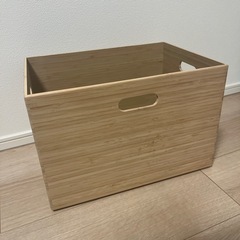 無印良品　重なる竹材長方形ボックス(大)　の画像