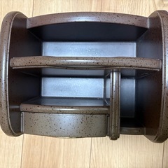 回転式　時計付　リモコン入れ　小物　収納ケース　 の画像