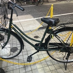 自転車　オリーブ　美品の画像