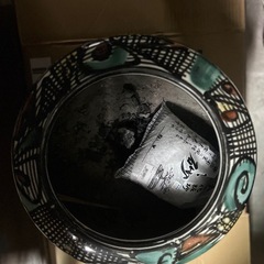 火鉢　陶器　中古　の画像