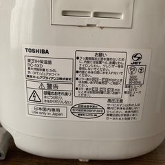 【引き取り予定決まりました】TOSHIBA 3号 炊飯器 2011年製 RC-5XDの画像