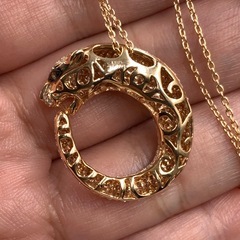 K18PG パンサー　ネックレス　ダイヤ 1.87ct 10.6g 約60cm アジャスターの画像