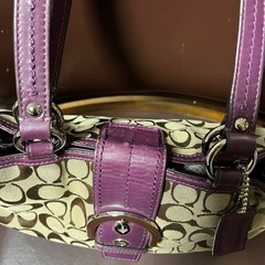 coach ショルダーバッグ　ボルドーの画像