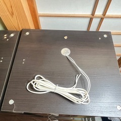 IKEA デトルフ　3連　ガラスショーケース　の画像