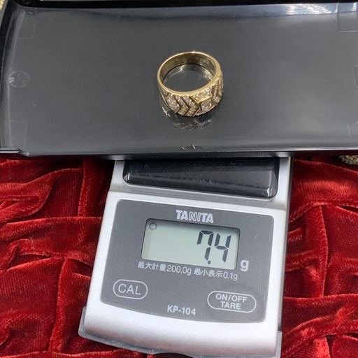 K18 ダイヤ　リング　1.23ct　7.4g 約15.5号