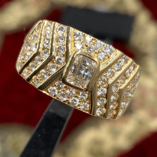 K18 ダイヤ　リング　1.23ct　7.4g 約15.5号