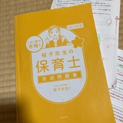 2025年版【翔泳社】保育士完全合格問題集、【KADOKA】桜子先生保育士完成問題集　他の画像