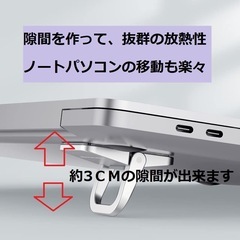 ノートパソコン スタンド 2個入り ノートPCスタンド オーバーヒート予防の画像