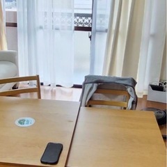 ダイニングテーブル(ハイテーブル)&チェアのセットの画像