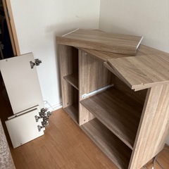 レンジ台 食器棚 キッチン収納 収納 おしゃれ 木製 スリム コンパクト 白 ホワイト 電子レンジ対応 韓国 インテリア 幅86cm キッチンレンジワゴンの画像