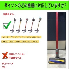 【新品未開封】ダイソン モーターヘッド V7 V8 V10 V11 V15 SV10 SV11 SV12 SV14 V8Slim Fluffyなどに対応 【最新グリーンライト埃見逃しなし】ソフトローラークリーナーヘッド Dyson用の掃除機ヘッド 硬い床面勧め [並行輸入品] の画像