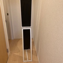 ニトリ　スタンドミラー　ホワイトの画像