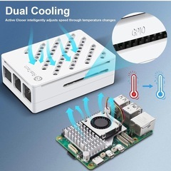 【新品未開封】ミニPC自作フルキット RasTech Raspberry Pi 5 8GB スターターキット 技適マーク Pi 5 8gb 本体 / 64GBのメモリカード/ 5.1V 5 A 27W 電源/ 2 Micro HD Out ケーブル/ABSケース/アクティブクーラー/USBカードリーダー/ドライバー/日語説明書の画像
