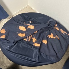 体にフィットするソファ　セット　ネイビーの画像