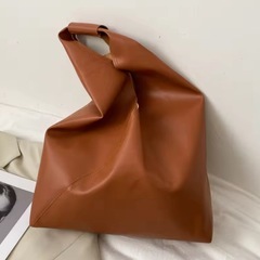 【新品未使用】
ブラウン合成皮革トートバッグの画像