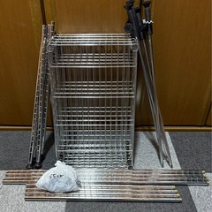 アイリスオーヤマ　メタルラック　突っ張りラック 5段　幅55×奥行き35cmの画像