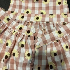 ハンドメイド　エプロンドレス　80〜90cmの画像