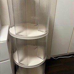 未開封　未使用　本棚　回転　アイボリー　アクリル　 の画像